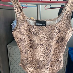 Never worn- Snake print bodysuit from Kittenish - Size Small